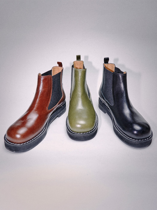 Round Chelsea Boots_4color