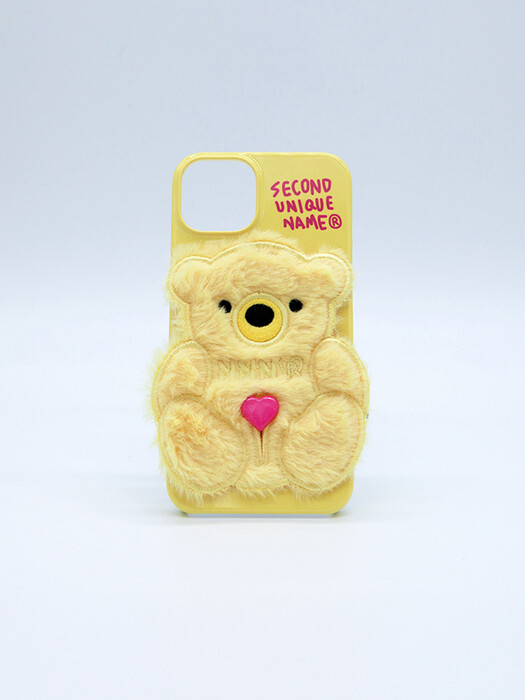 SUN CASE PATCH FUR BEAR LEMON YELLOW