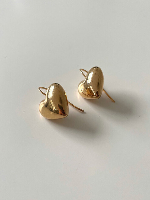 [silver925] heart hook earring
