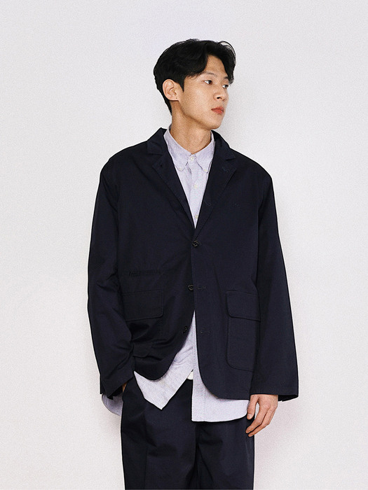 CITY COTTON WORK JACKET (NAVY)