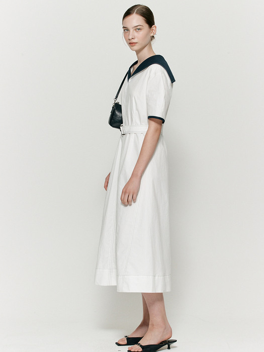 Sailor stitch dress - Off white