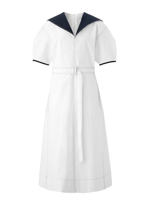 Sailor stitch dress - Off white