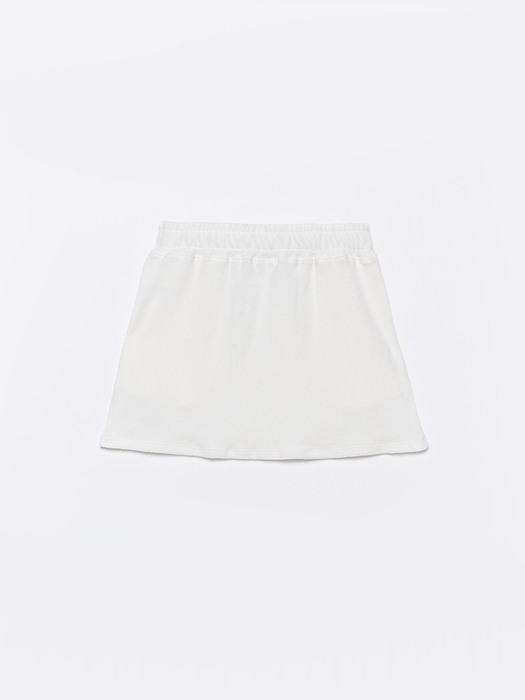 Active Terry Mini Skirt - White