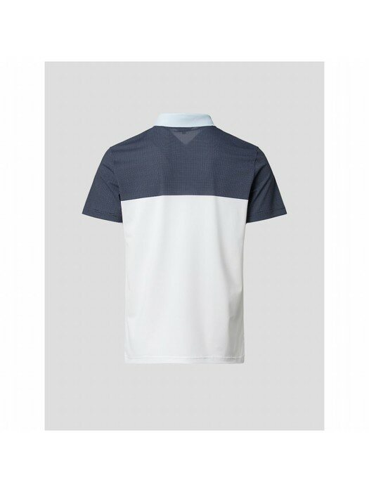 남성 화이트 블럭 칼라 티셔츠 (BJ2442B081)