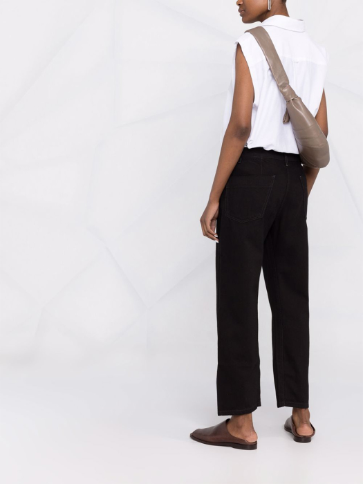 [WOMEN] 22SS DENIM TWISTED PANTS BLACK