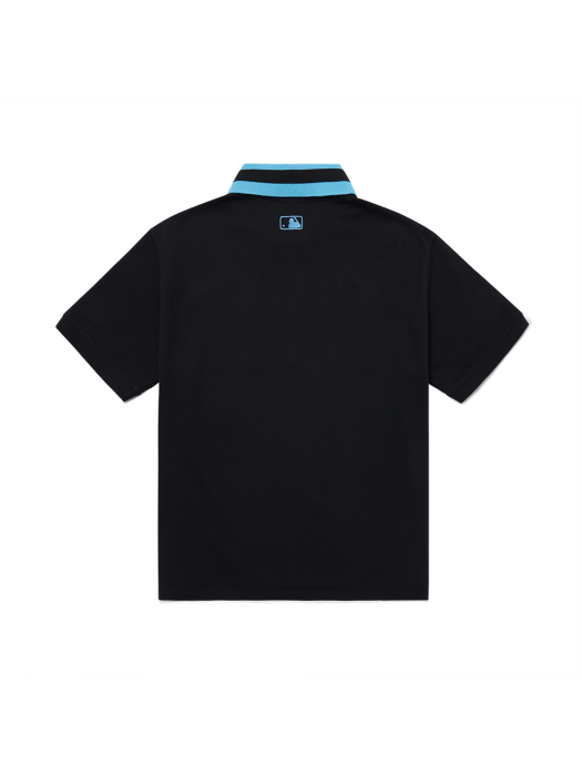 올스타게임 오버핏 피케 티셔츠 LA (Black)