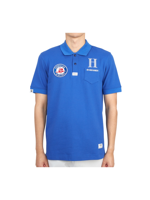 HORN GARMENT 혼가먼트 골프웨어 남성 반팔티셔츠 HCM 2A AP85 BLUE