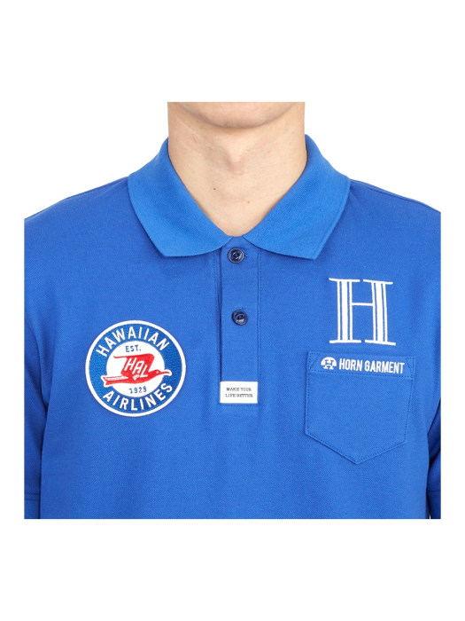 HORN GARMENT 혼가먼트 골프웨어 남성 반팔티셔츠 HCM 2A AP85 BLUE