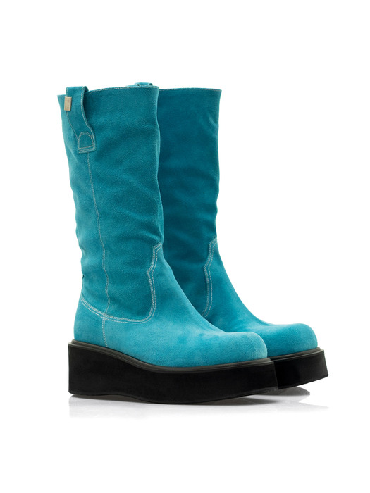 Ash Western Boots (Blue)