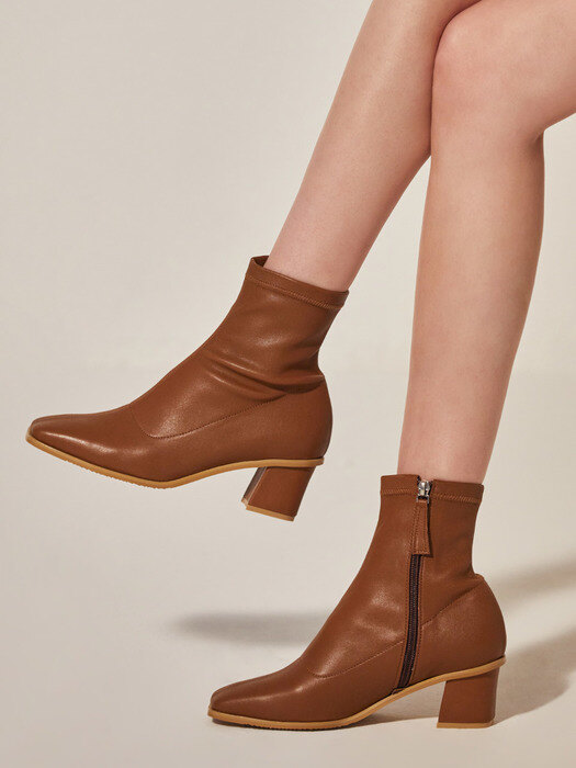 BB Span Ankle Boots_Walnut Brown