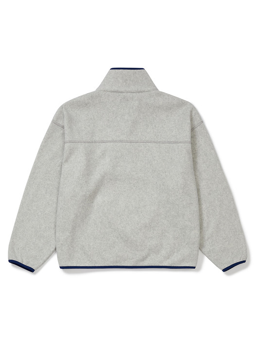 Colored Fleece Half-zip (Light Grey)