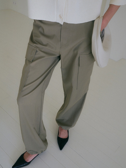 STRING CARGO PANTS (2COLOR)