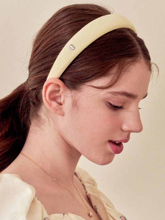 cream hairband_yellow