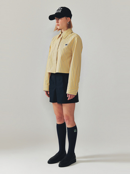 Le Match Tailored Cropped Shirts _QWSAX23211YEX