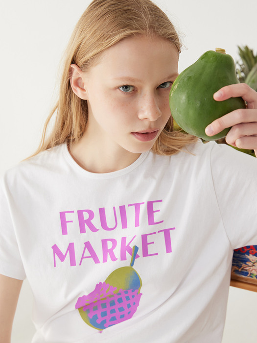 PEAR PRINT T-SHIRT