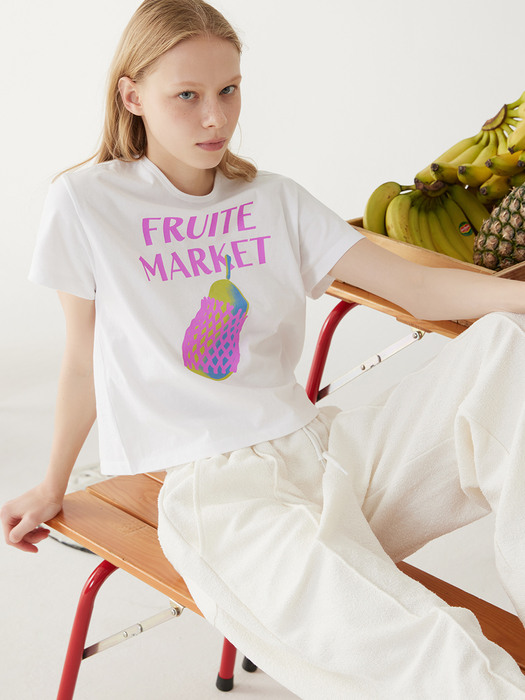 PEAR PRINT T-SHIRT