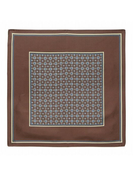 [베노베로] 실크 쁘띠 사각 스카프 square silk scarf brown (BIG1ACSC102W1)