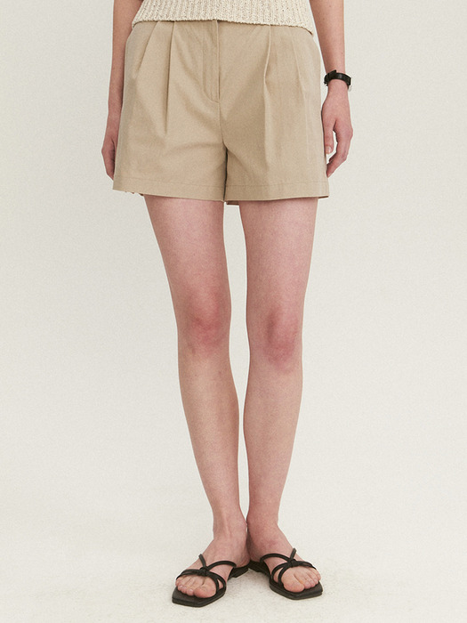 Cotton Pintuck Short Pants_3color