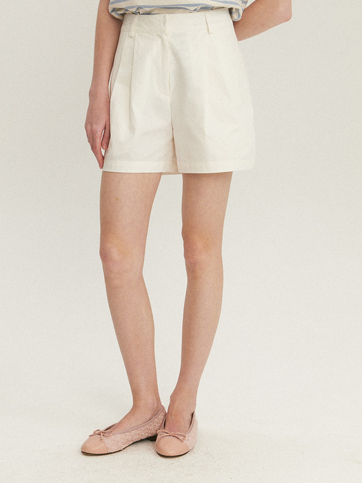 Cotton Pintuck Short Pants_3color