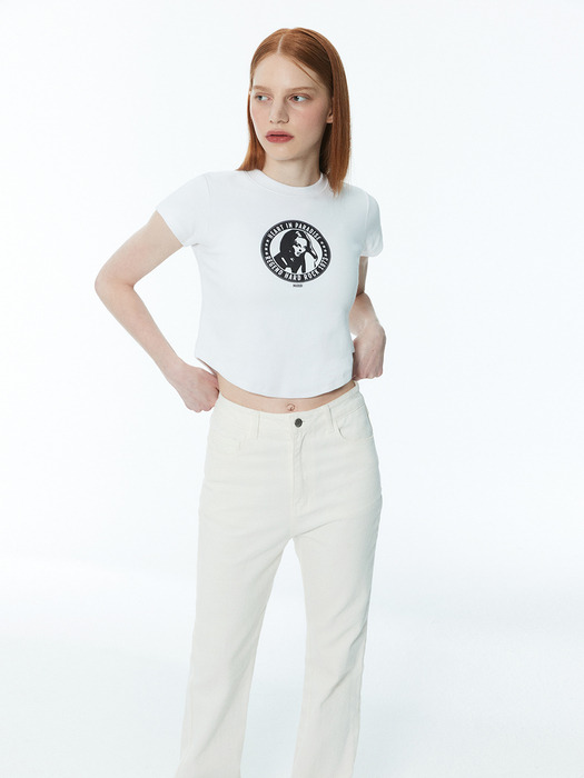 Hard rock crop t-shirt 003 White