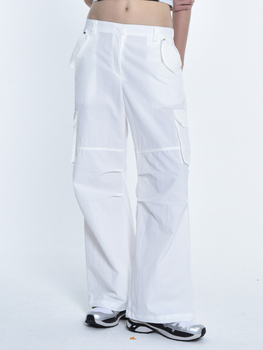 summer cargo pants (white)