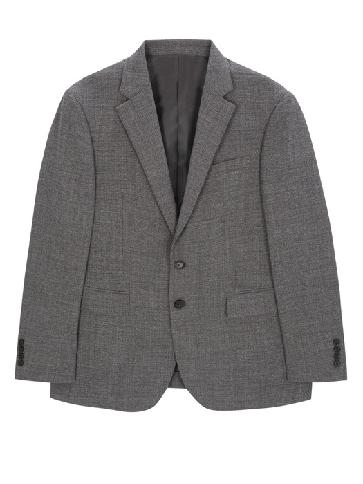 Standard Fit Summer Wool Blazer - Brown