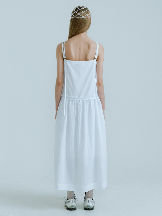 23SS_Double Belt Loops Dress (White)