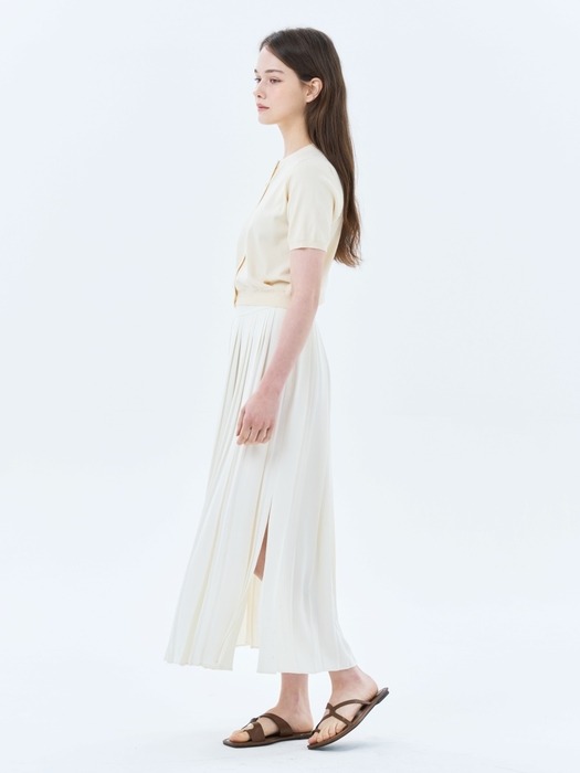 Pleated Maxi Skirt_2color