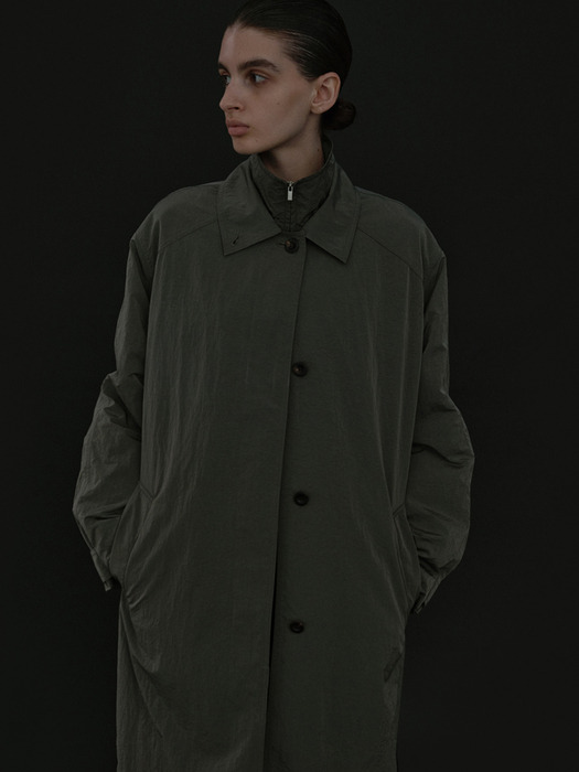 wind trench coat (khaki)