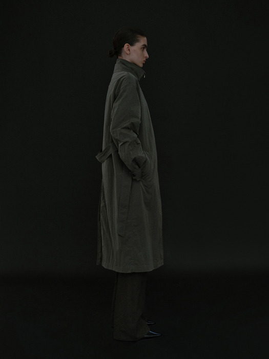 wind trench coat (khaki)