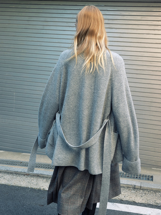 [Comfort] Oversized Belted Cardigan_2color