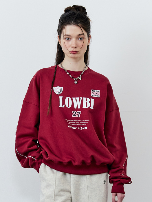 27 Well sweat shirt_burgandy