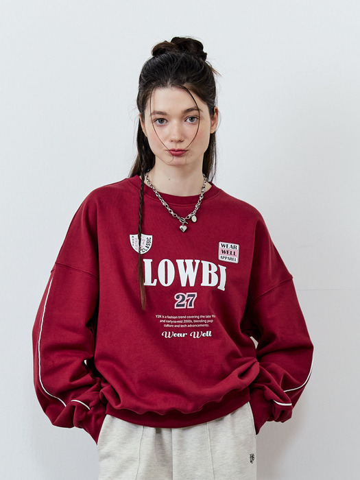 27 Well sweat shirt_burgandy