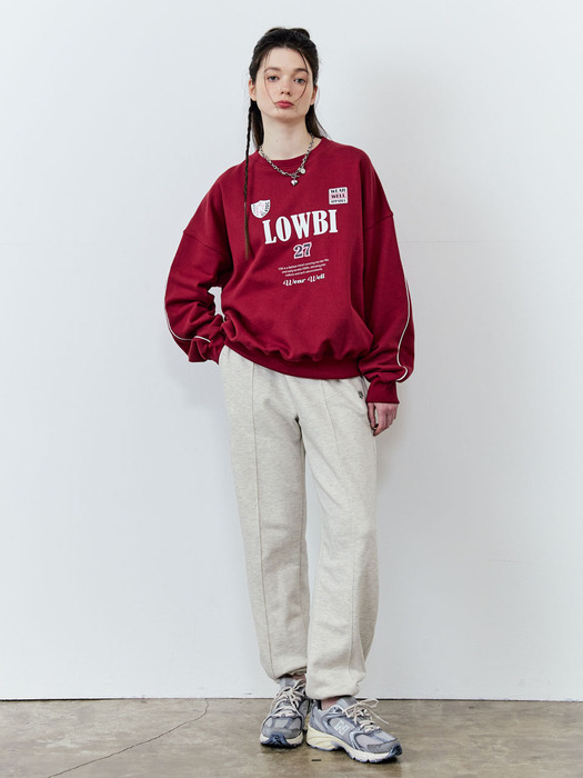 27 Well sweat shirt_burgandy