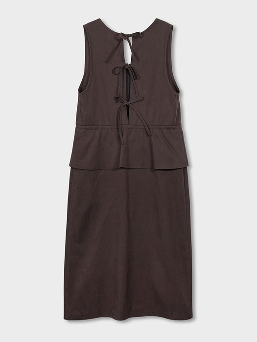 brown maxi dress