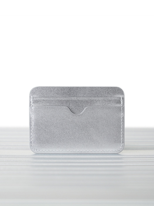 Pebble Card Wallet Silver (페블 카드지갑 실버)