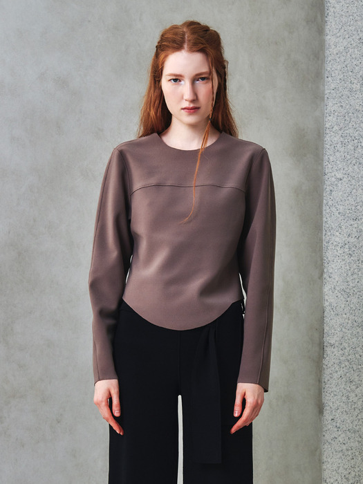 Signature Kiming Top_Taupe