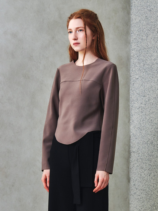 Signature Kiming Top_Taupe