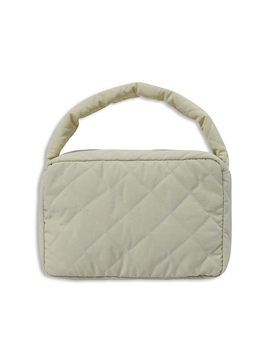 quilting square tote bag ivory