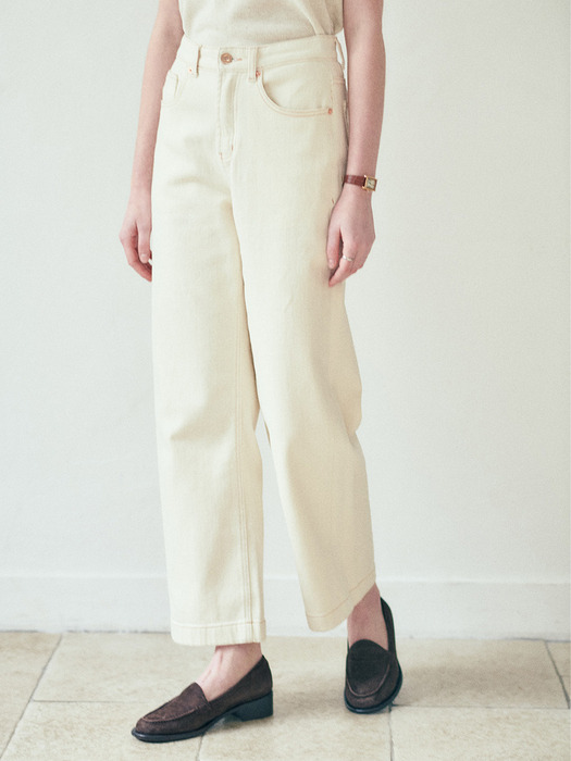 Basic Cream Pants_Cream