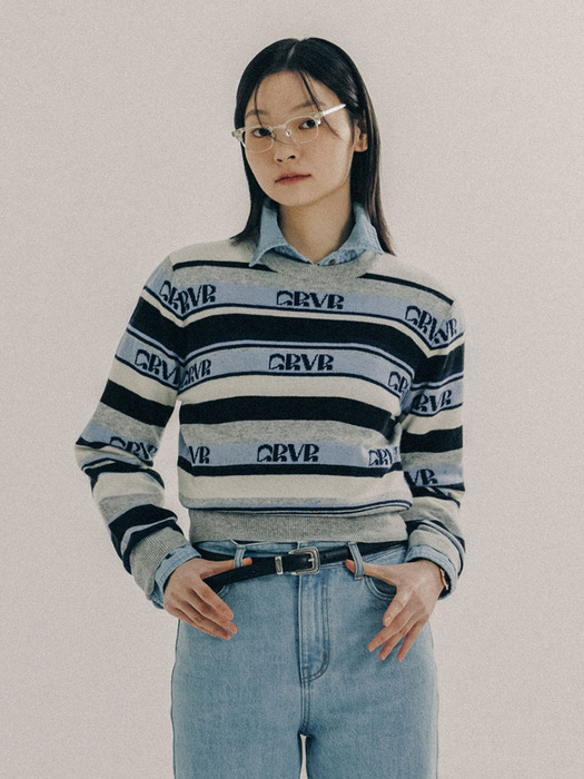 STRIPE GRVR KNIT [2COLOR]