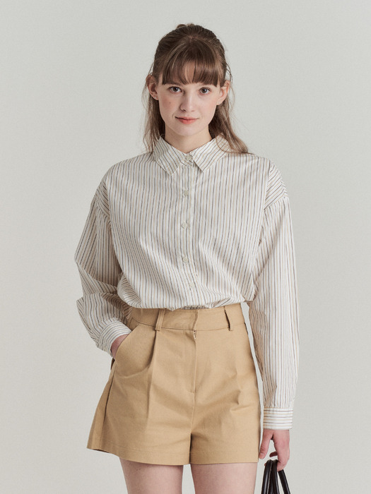 Stripe Basic Cotton Shirt