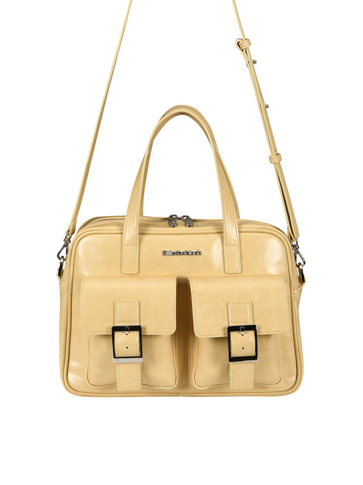 PK Middle Shoulder Bag (glossy)(butter)