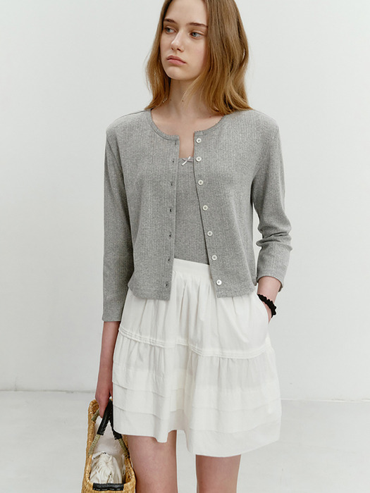 MINI FULL SKIRT IVORY_UDSK5B224IV