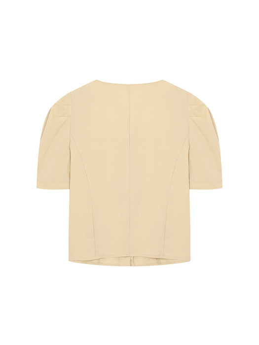 puff short-sleeved blouse- U1F22WBL020