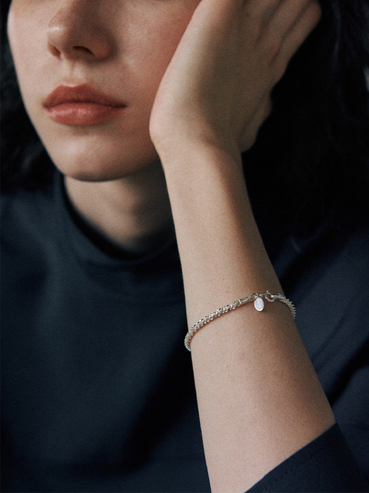 [925 silver] Huit.silver.85 / gross soave bracelet