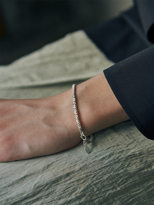 [925 silver] Huit.silver.85 / gross soave bracelet