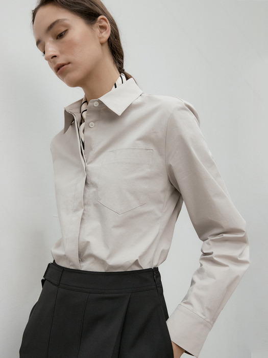 MINIMAL COTTON SHIRTS_3COLOR