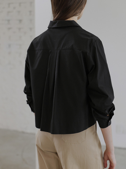 Collar Pocket Shirt [Black]