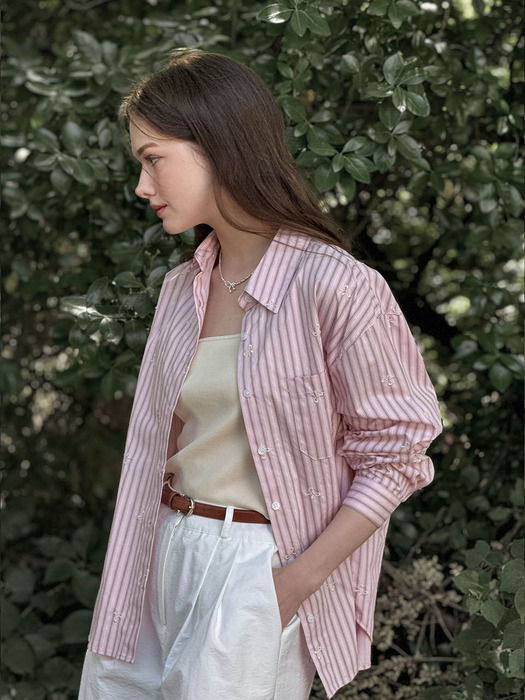 Lautre Stripe Ribbon shirts